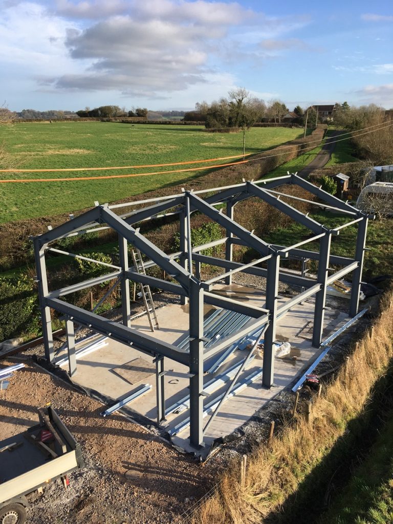 Steel Frame Roof Steelwork